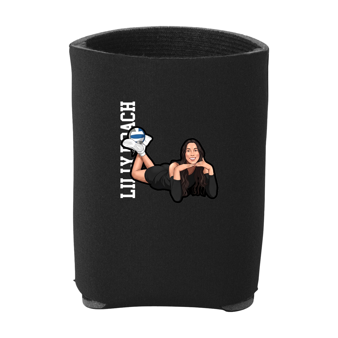 Can Holder — Name Vertical in Black