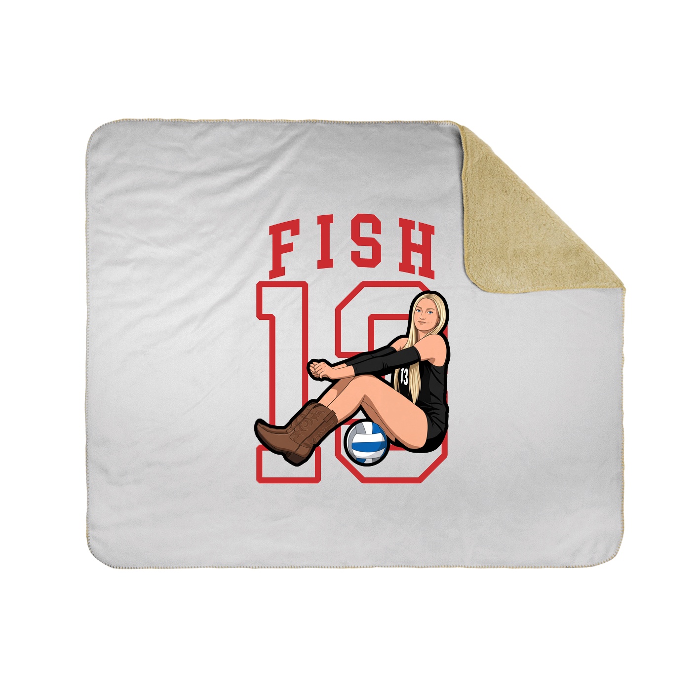Throw Blanket — Shirsey in White