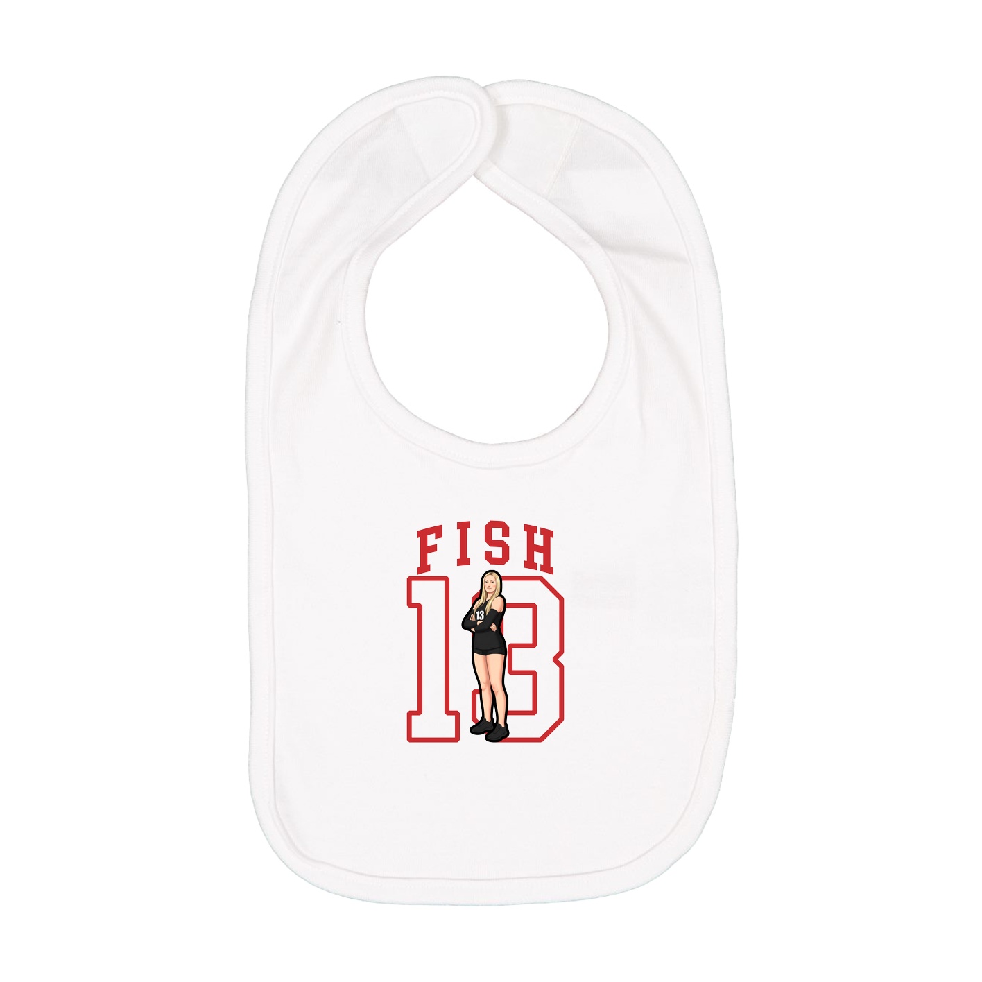Infant Bib — Shirsey in White