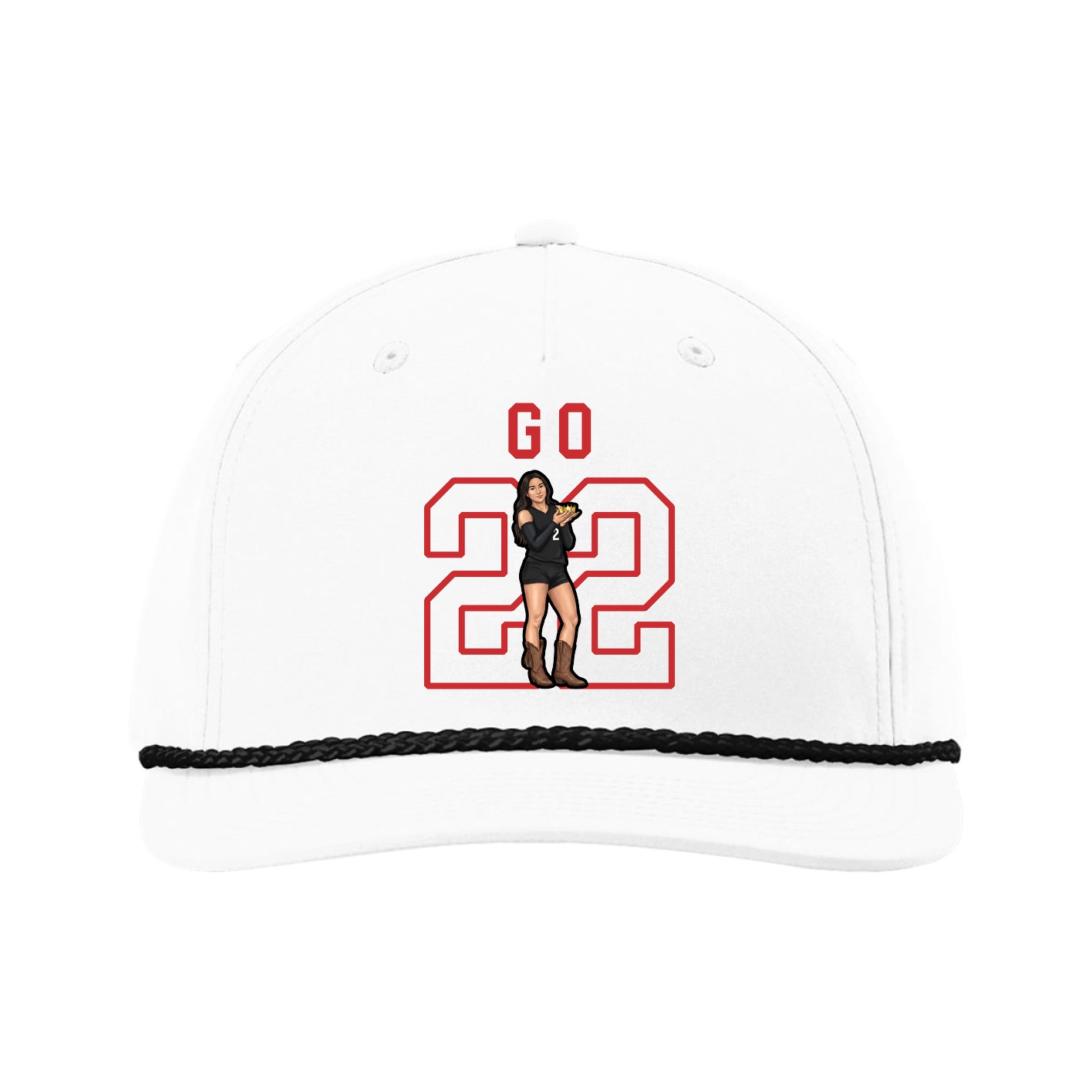Five-Panel Classic Rope Cap — Shirsey in White