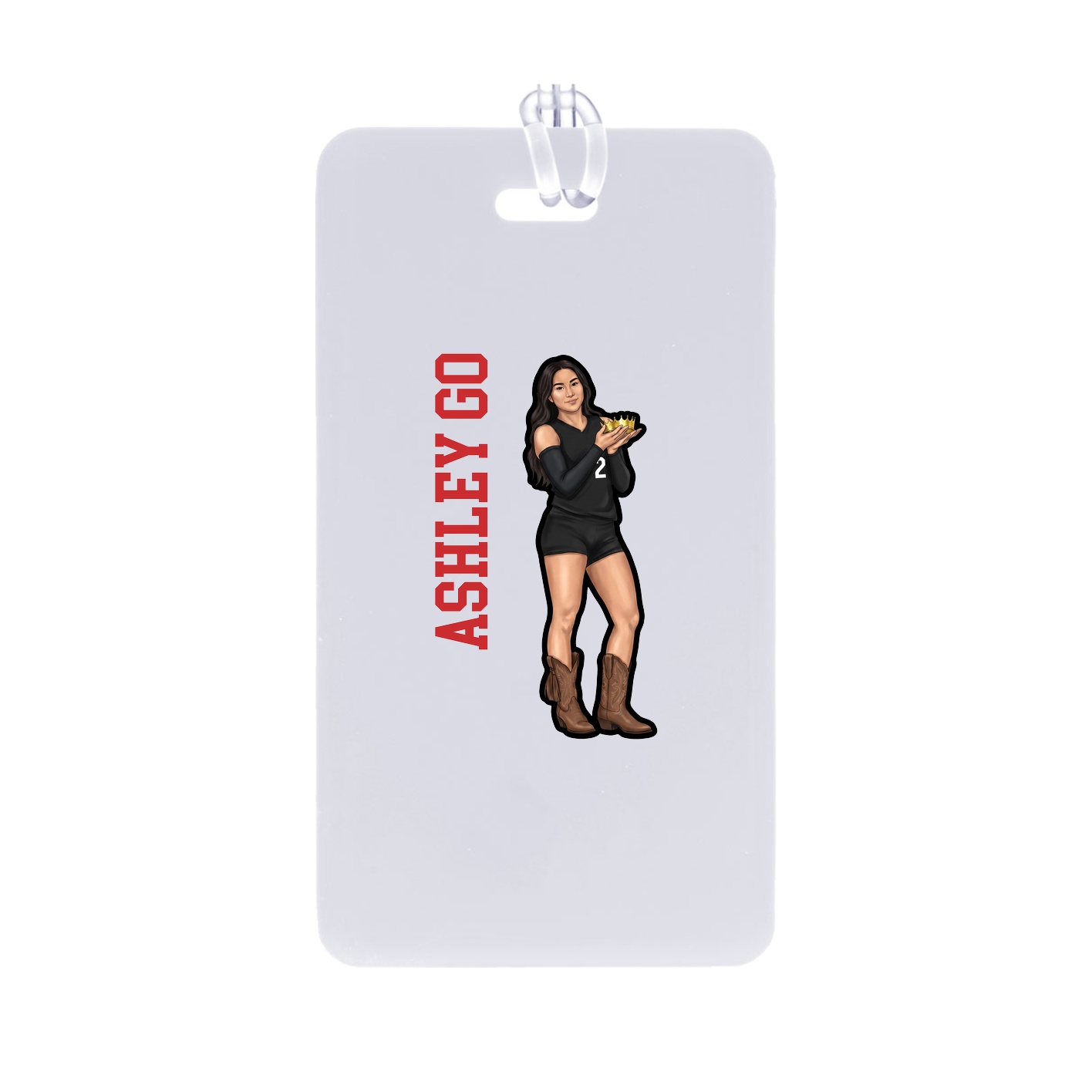Bag Tag — Name Vertical in Classic