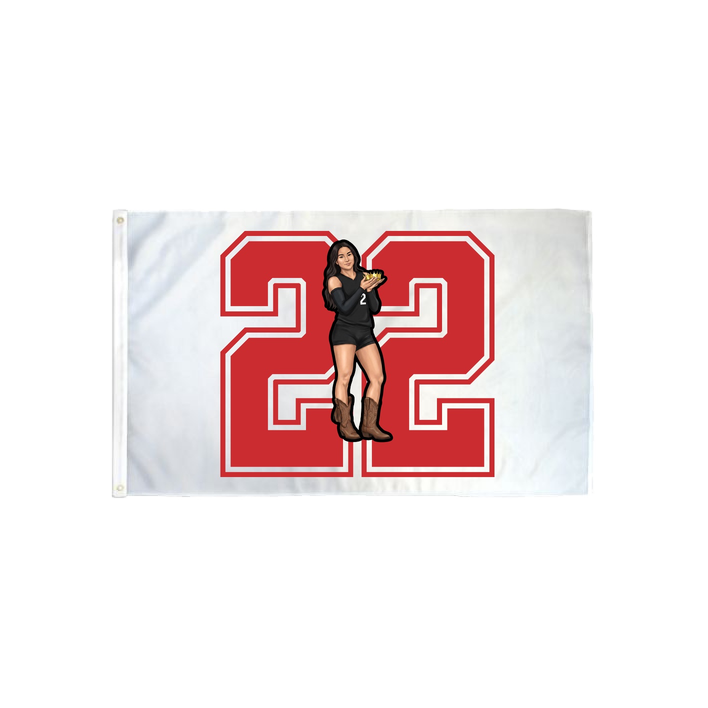3x5 Flag — Number in Classic