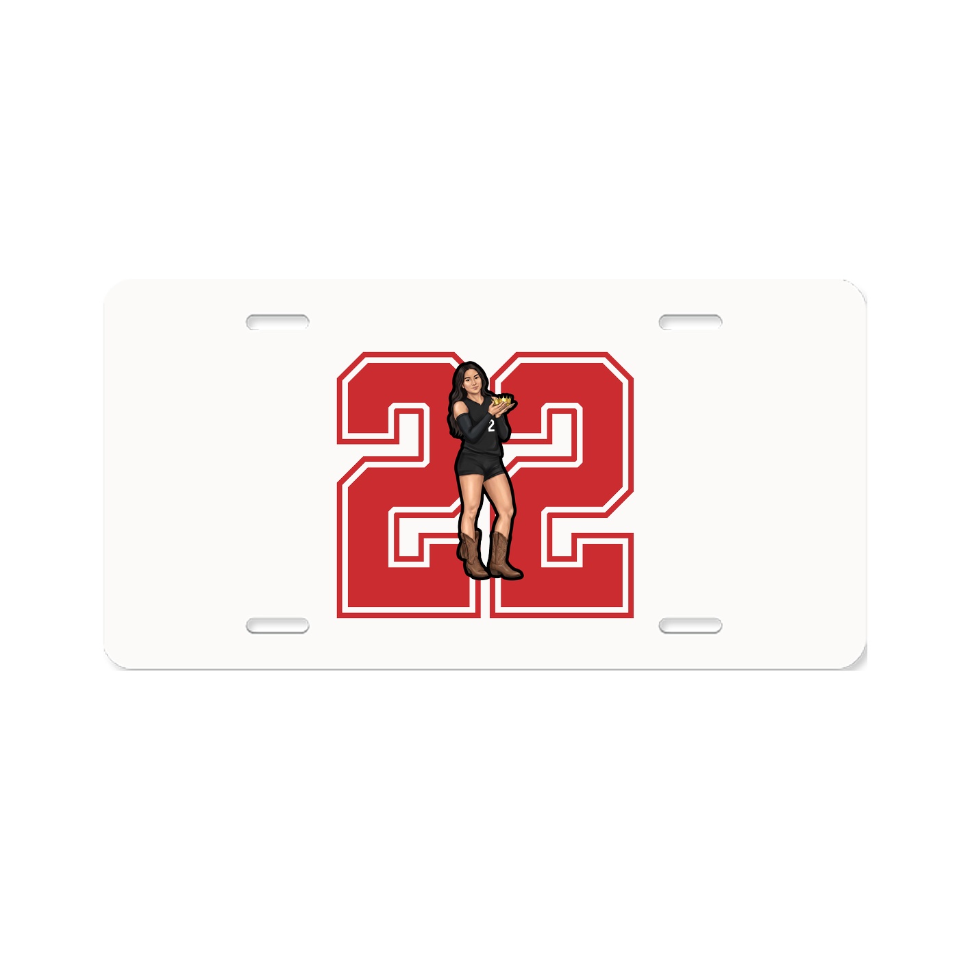 License Plate — Number in Classic