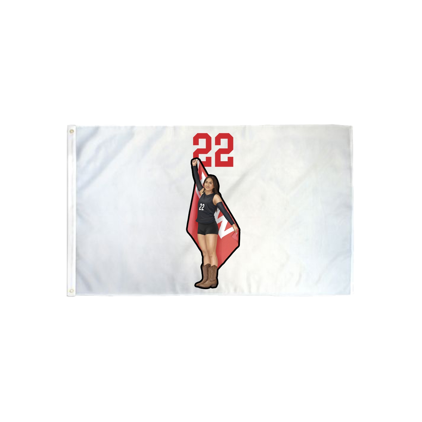 3x5 Flag — Number Top in Classic