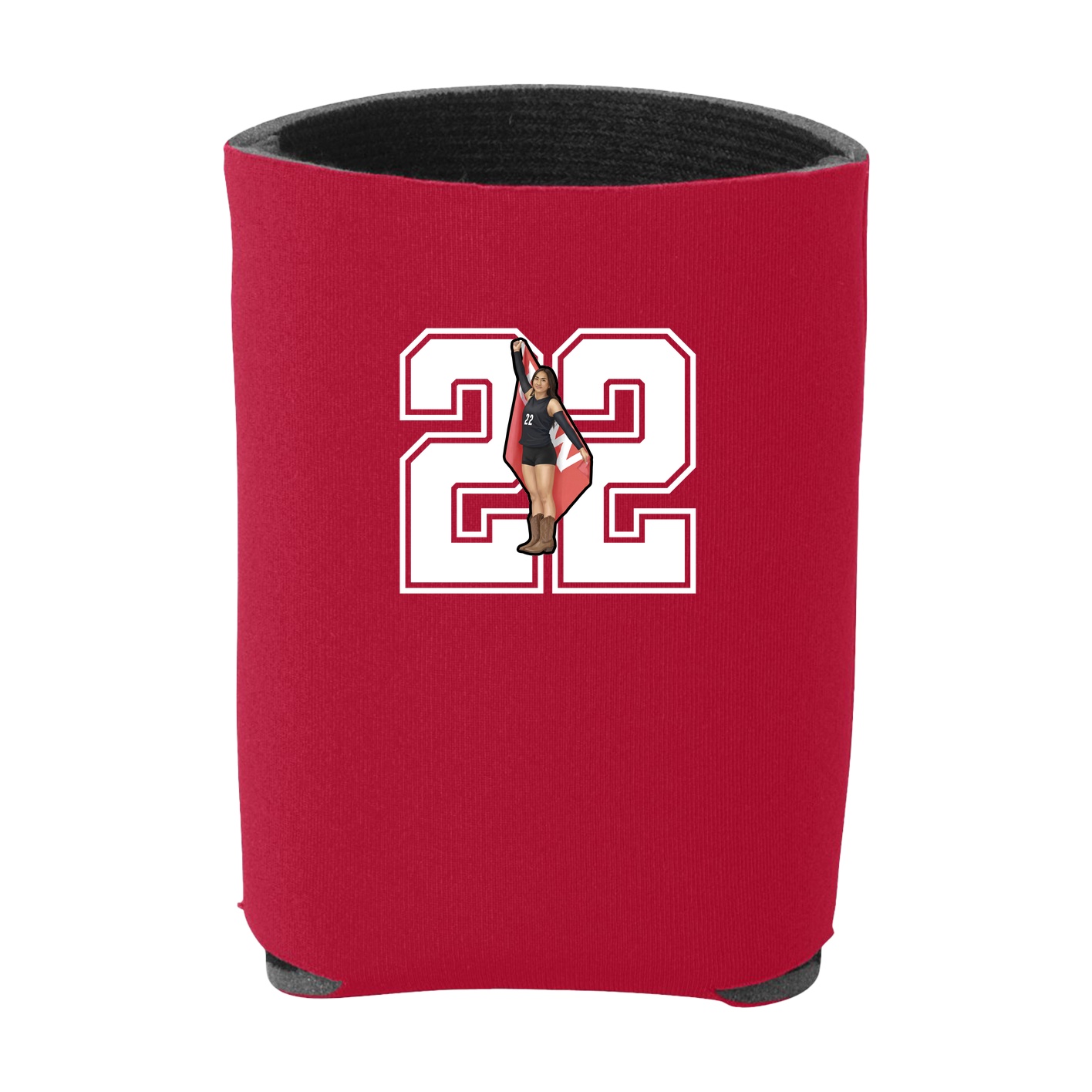 Can Holder — Number in Red