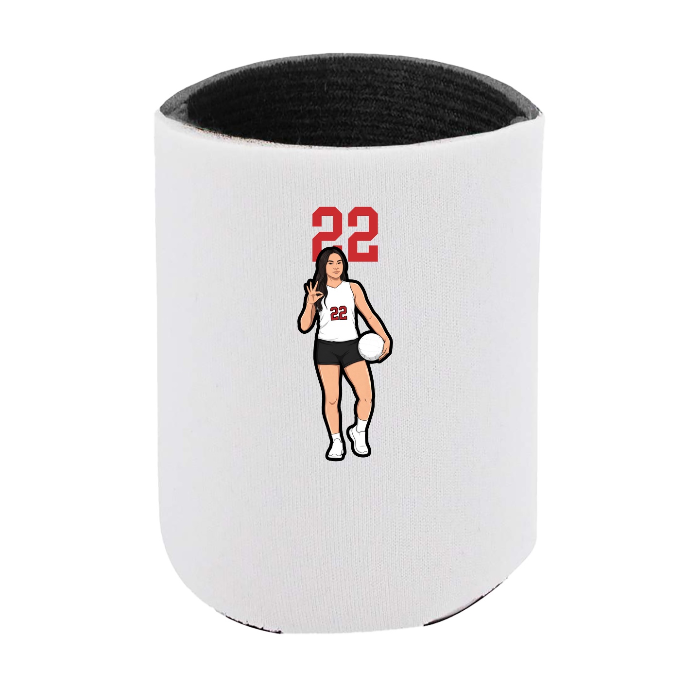 Can Holder — Number Top in White