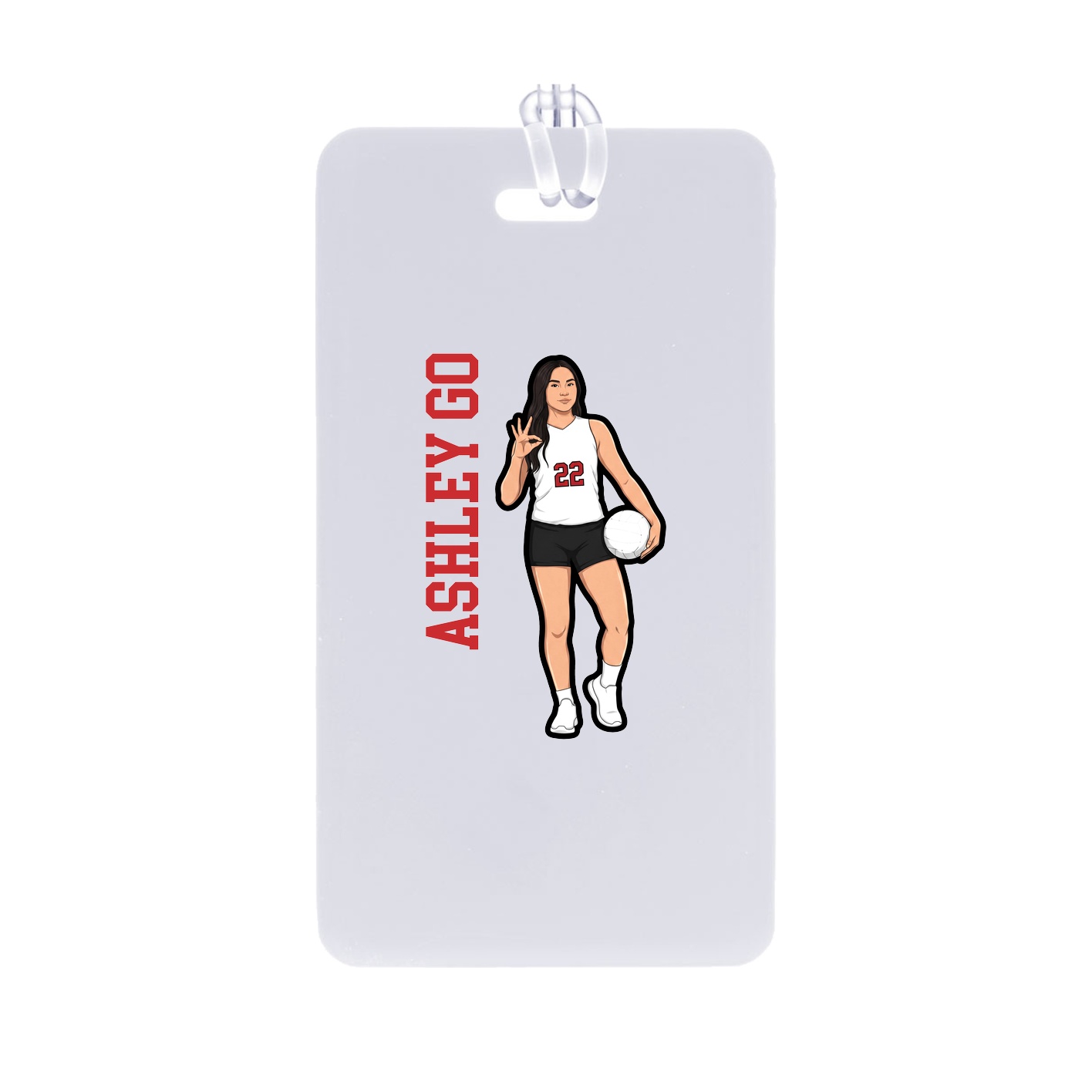 Bag Tag — Name Vertical in Classic