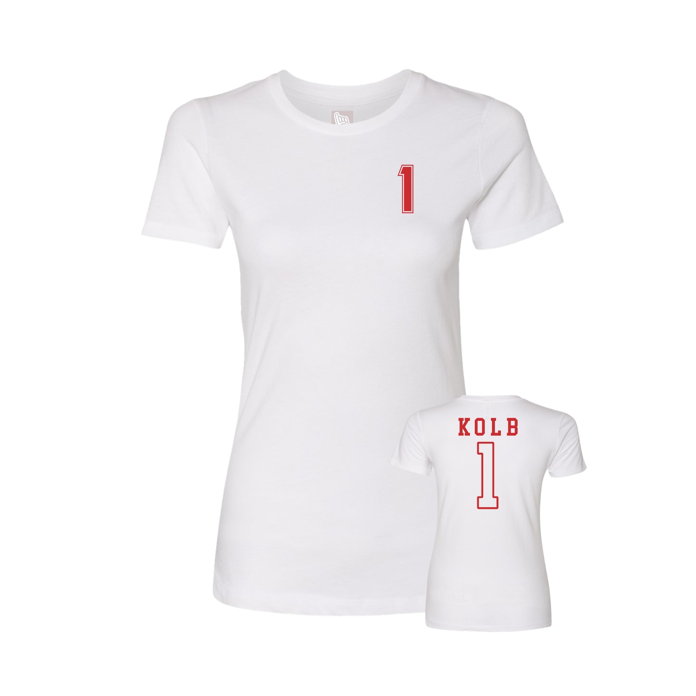 Womens Tee — Chest Back in White