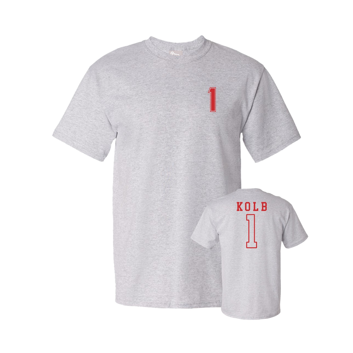 Youth Tee — Chest Back in Grey