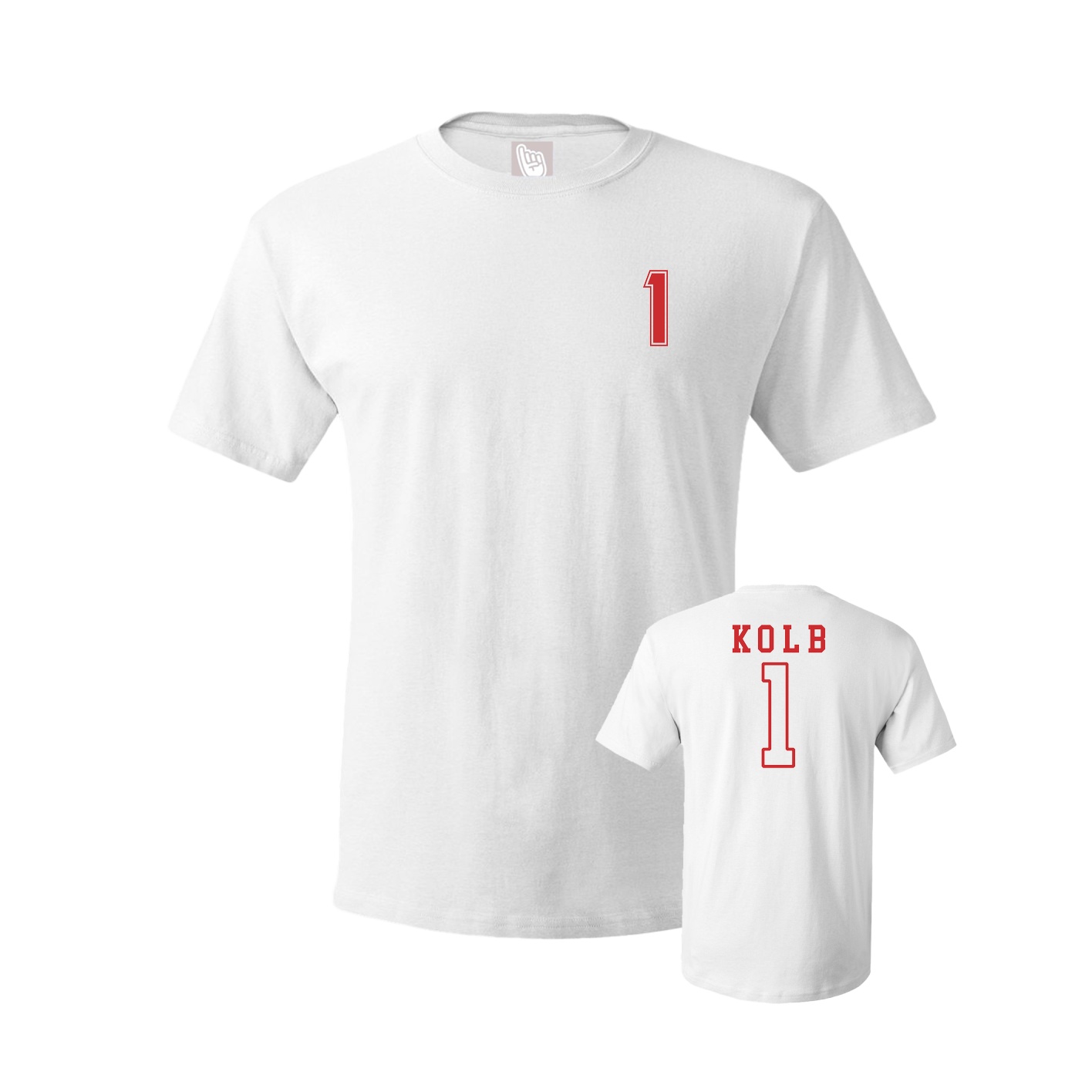Youth Tee — Chest Back in White