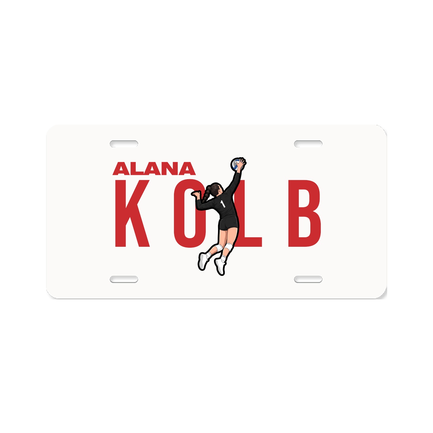 License Plate — Player Name in Classic
