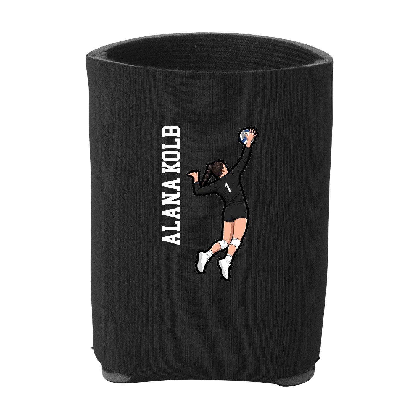 Can Holder — Name Vertical in Black