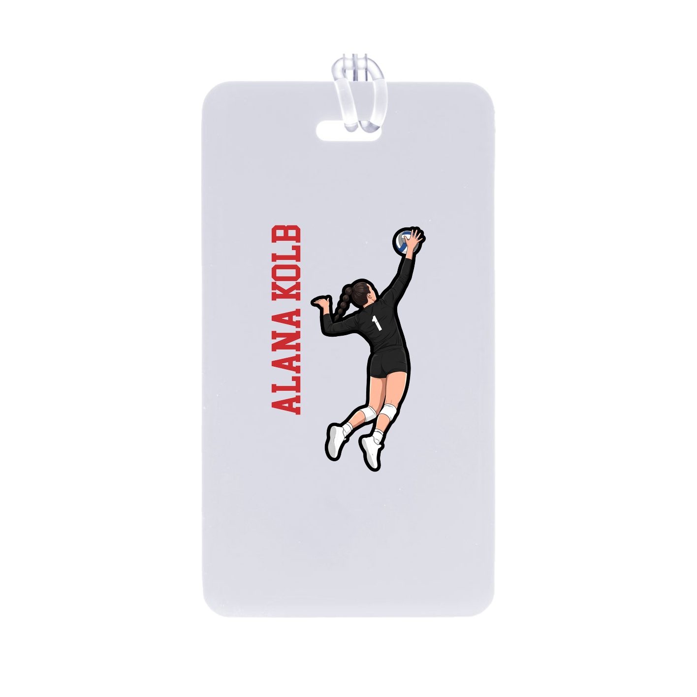 Bag Tag — Name Vertical in Classic