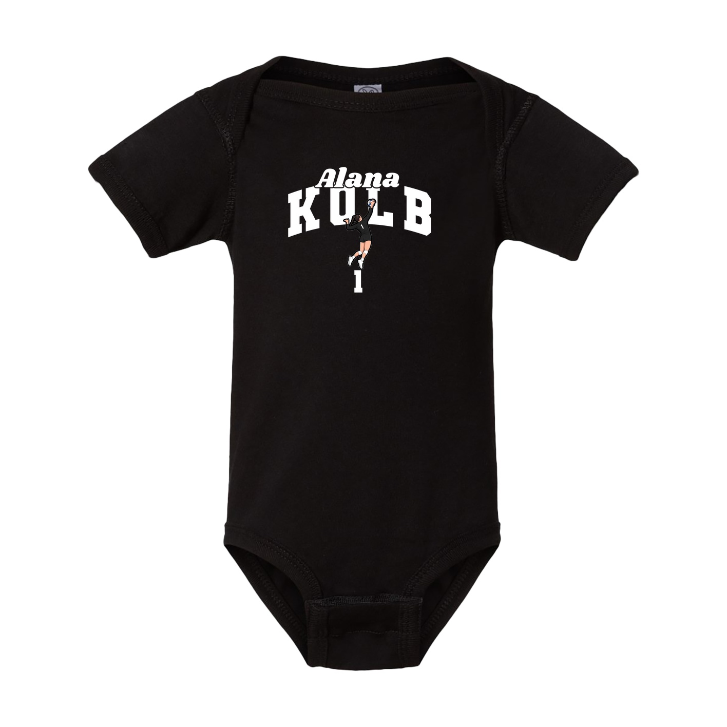Baby Onesie — Signature Arch in Black