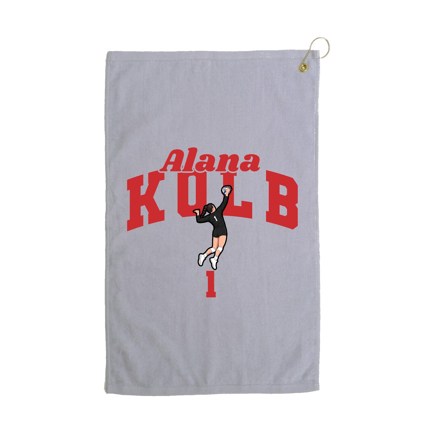 Golf Towel — Signature Arch in Grey