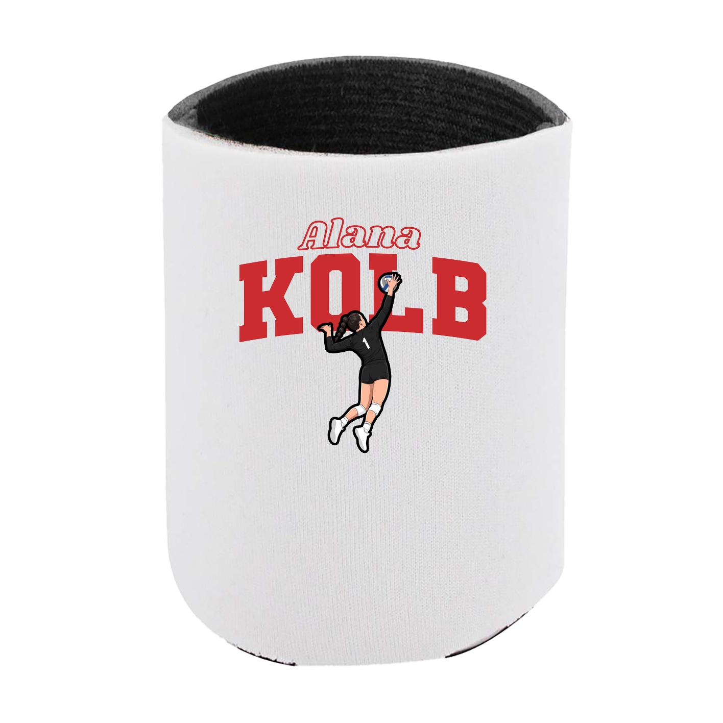 Can Holder — Name Arch in White