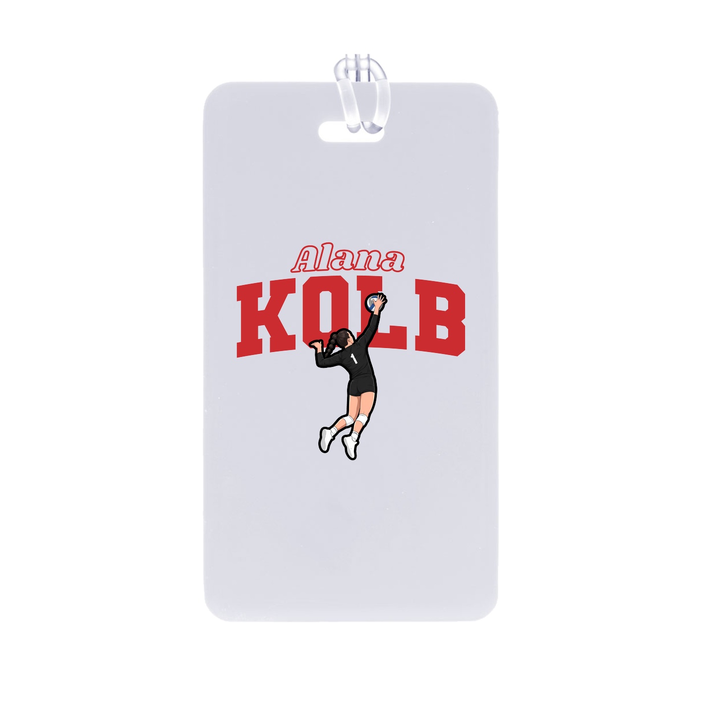 Bag Tag — Name Arch in Classic