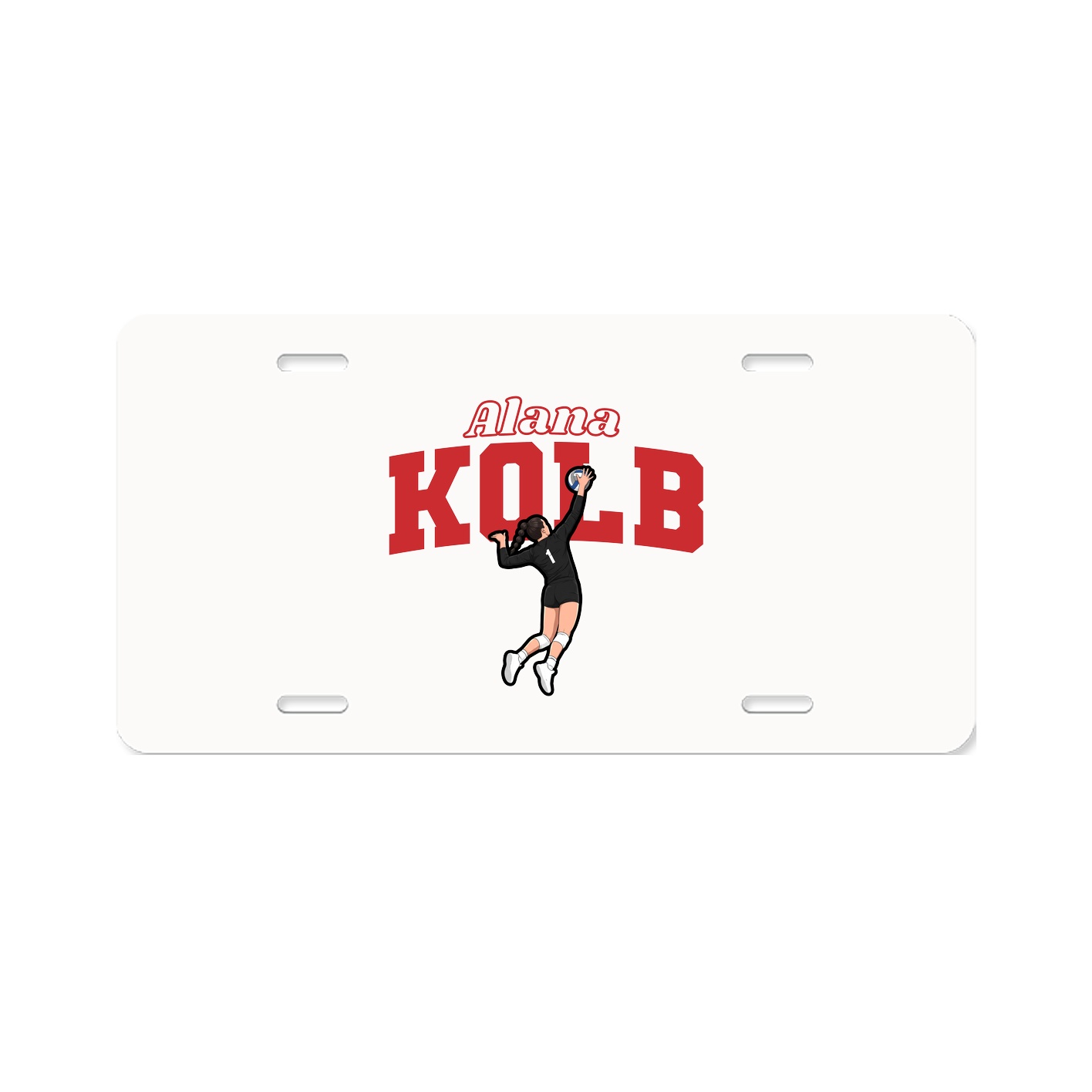 License Plate — Name Arch in Classic