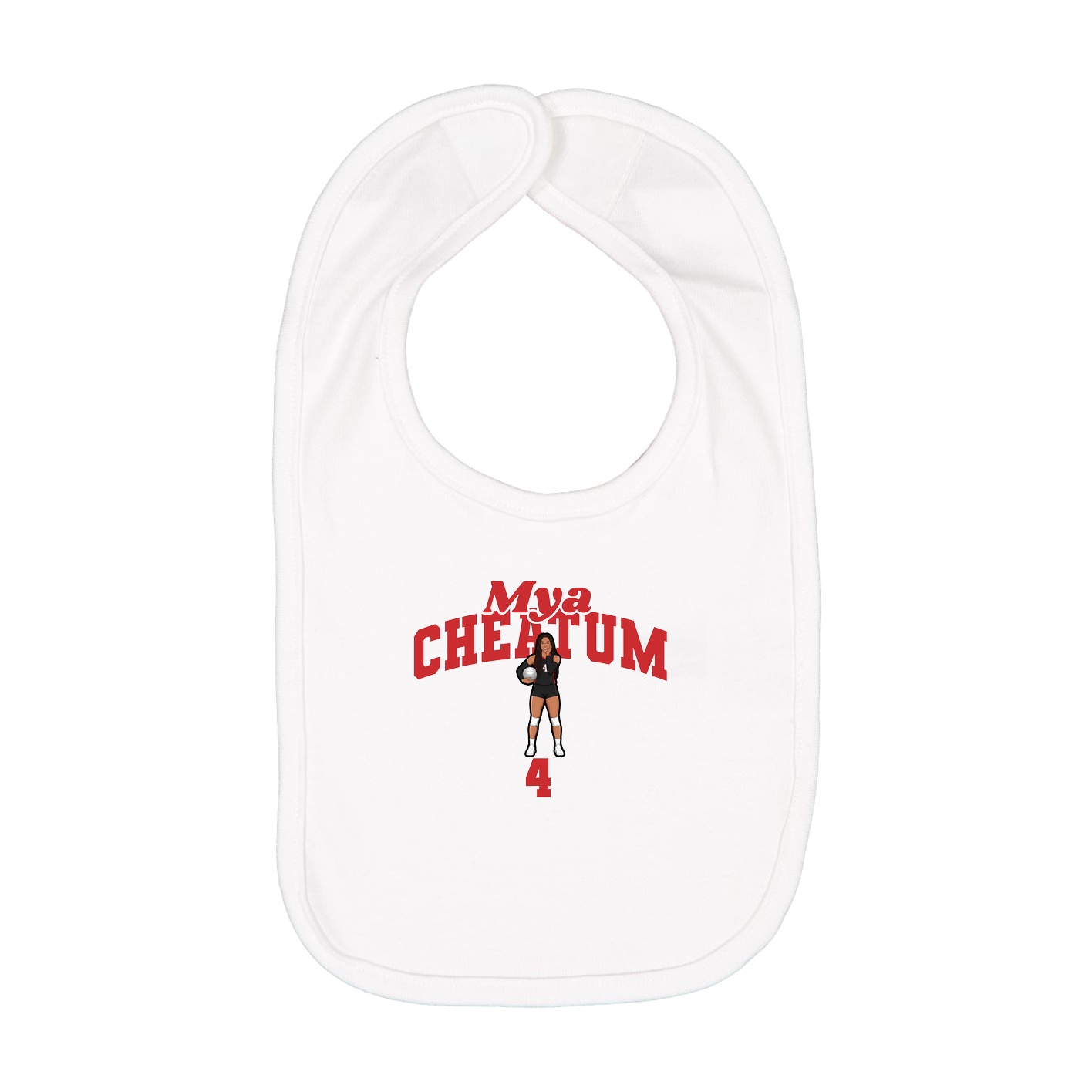 Infant Bib — Signature Arch in White