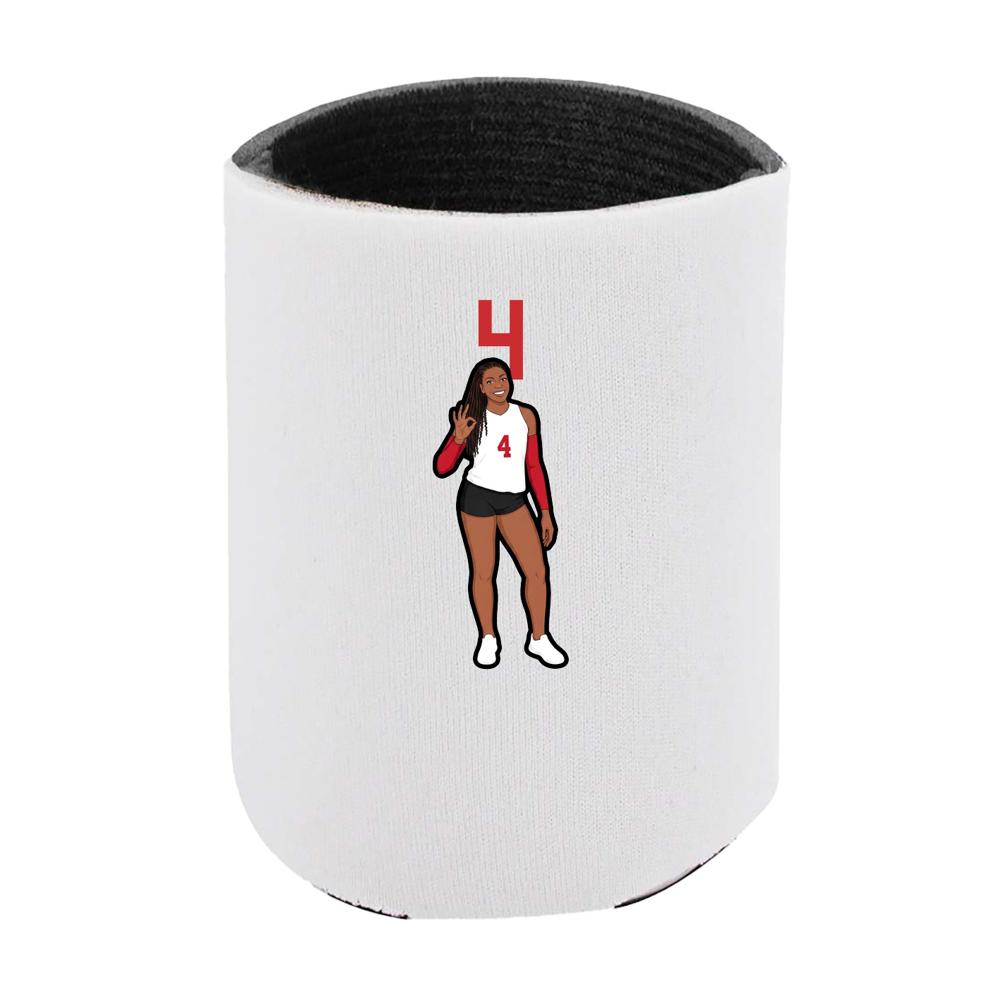 Can Holder — Number Top in White
