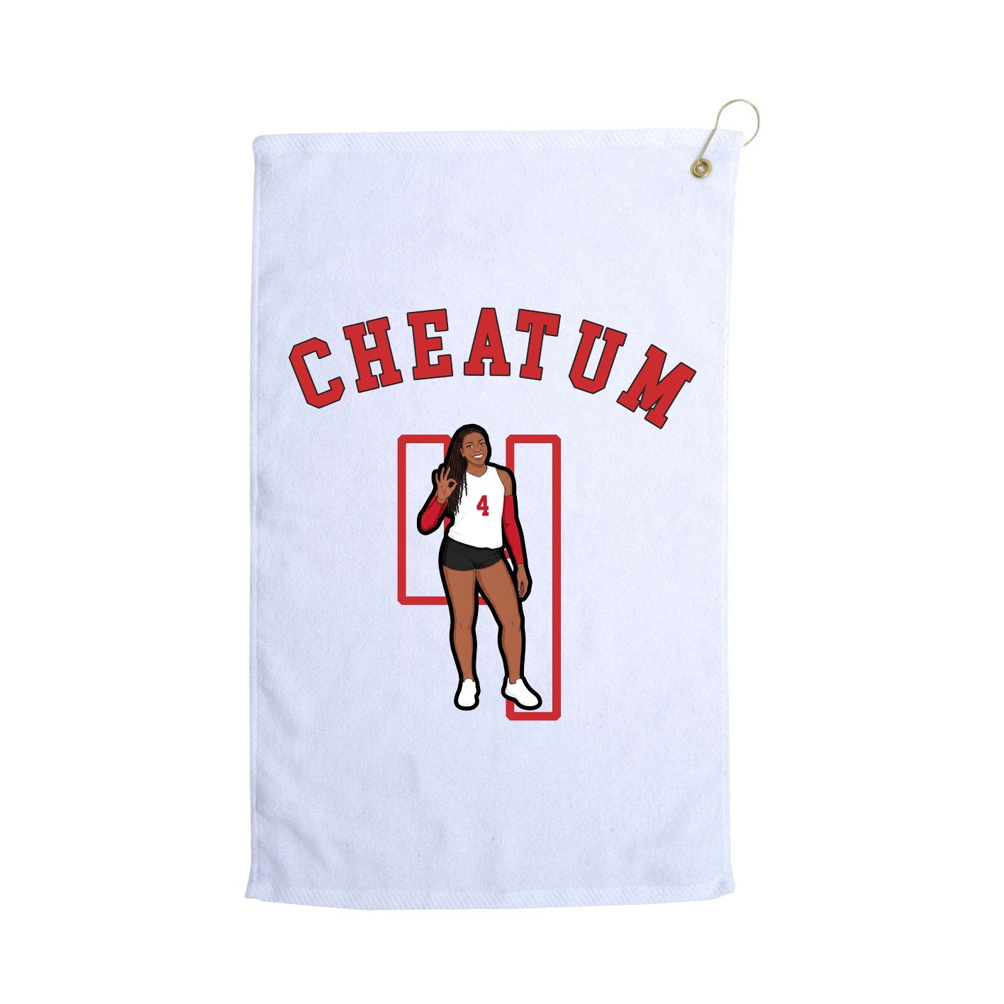 Golf Towel — Shirsey Arch in White