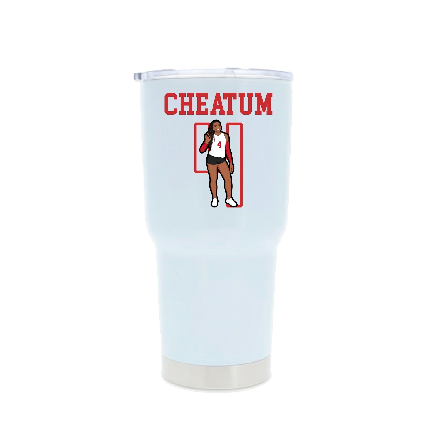 30oz Stainless Steel Tumbler — Shirsey in White