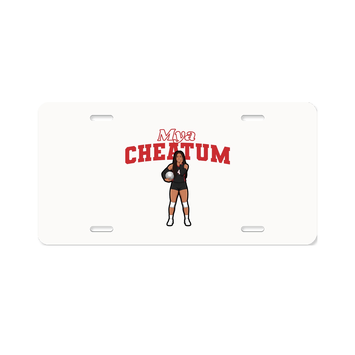 License Plate — Name Arch in Classic