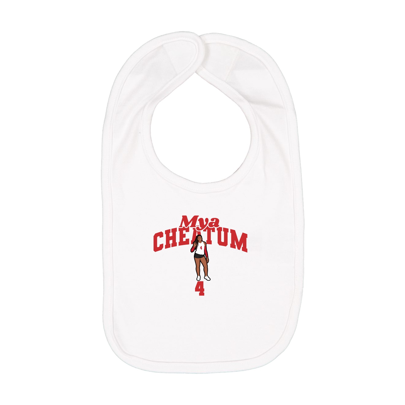 Infant Bib — Signature Arch in White