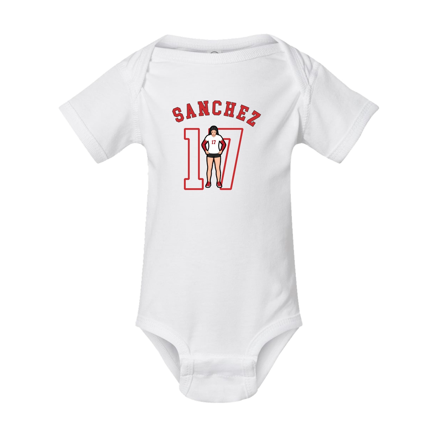 Baby Onesie — Shirsey Arch in White