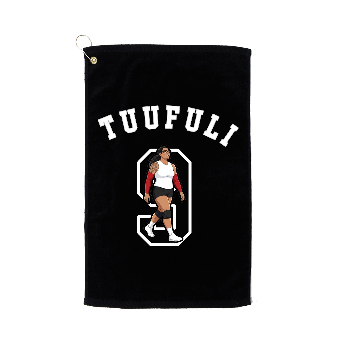Golf Towel — Shirsey Arch in Black