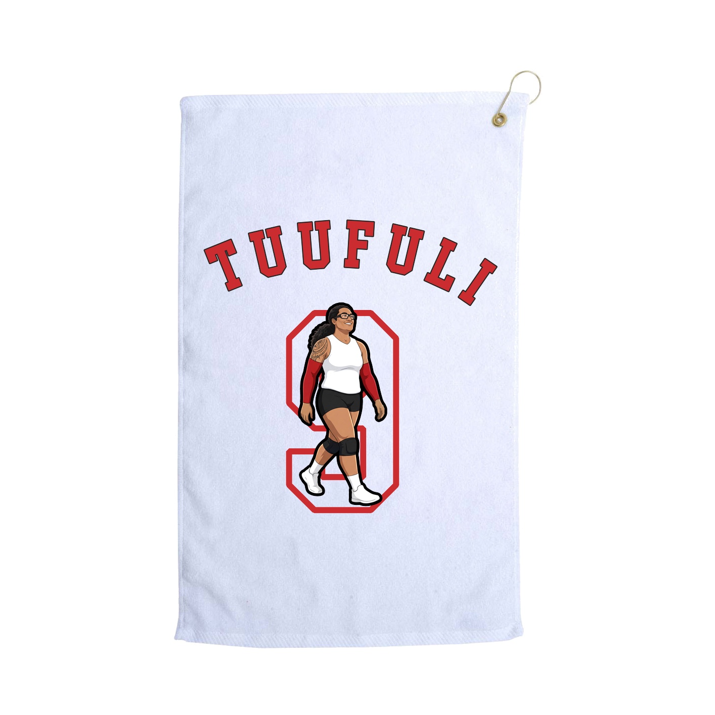 Golf Towel — Shirsey Arch in White