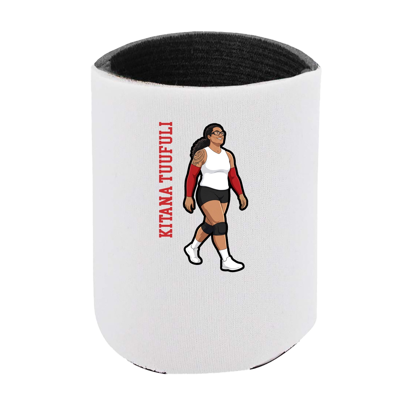 Can Holder — Name Vertical in White