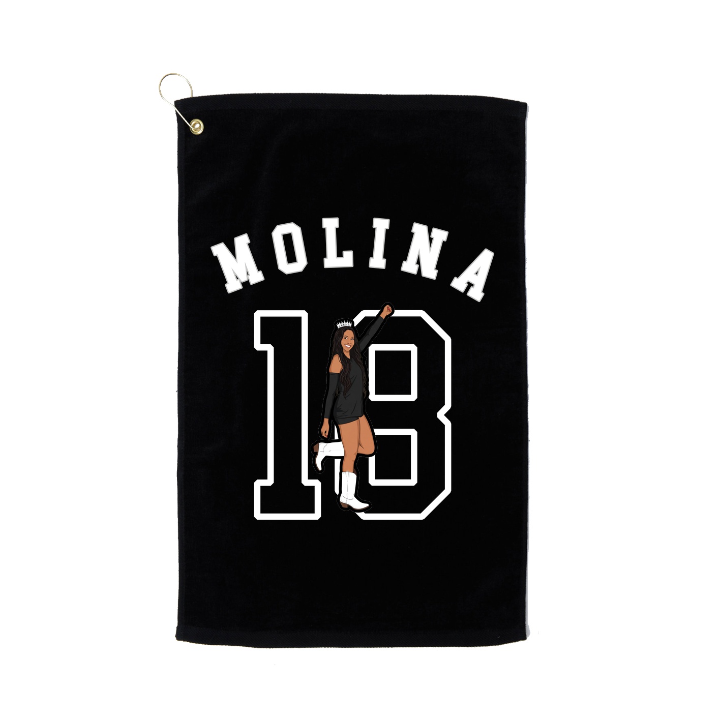 Golf Towel — Shirsey Arch in Black