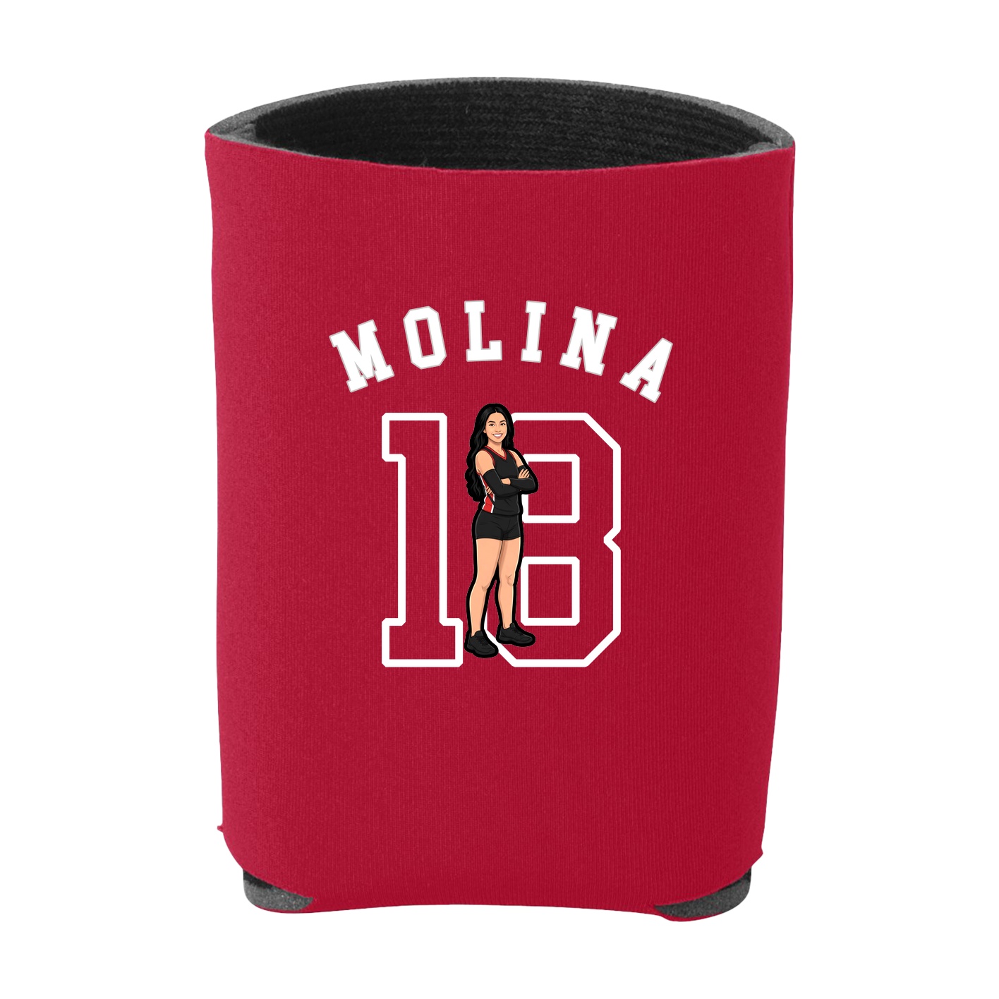 Can Holder — Shirsey Arch in Red