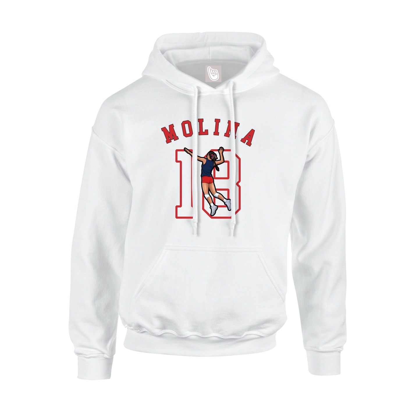 Hoodie — Shirsey Arch in White