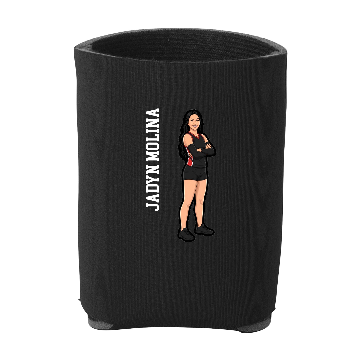 Can Holder — Name Vertical in Black