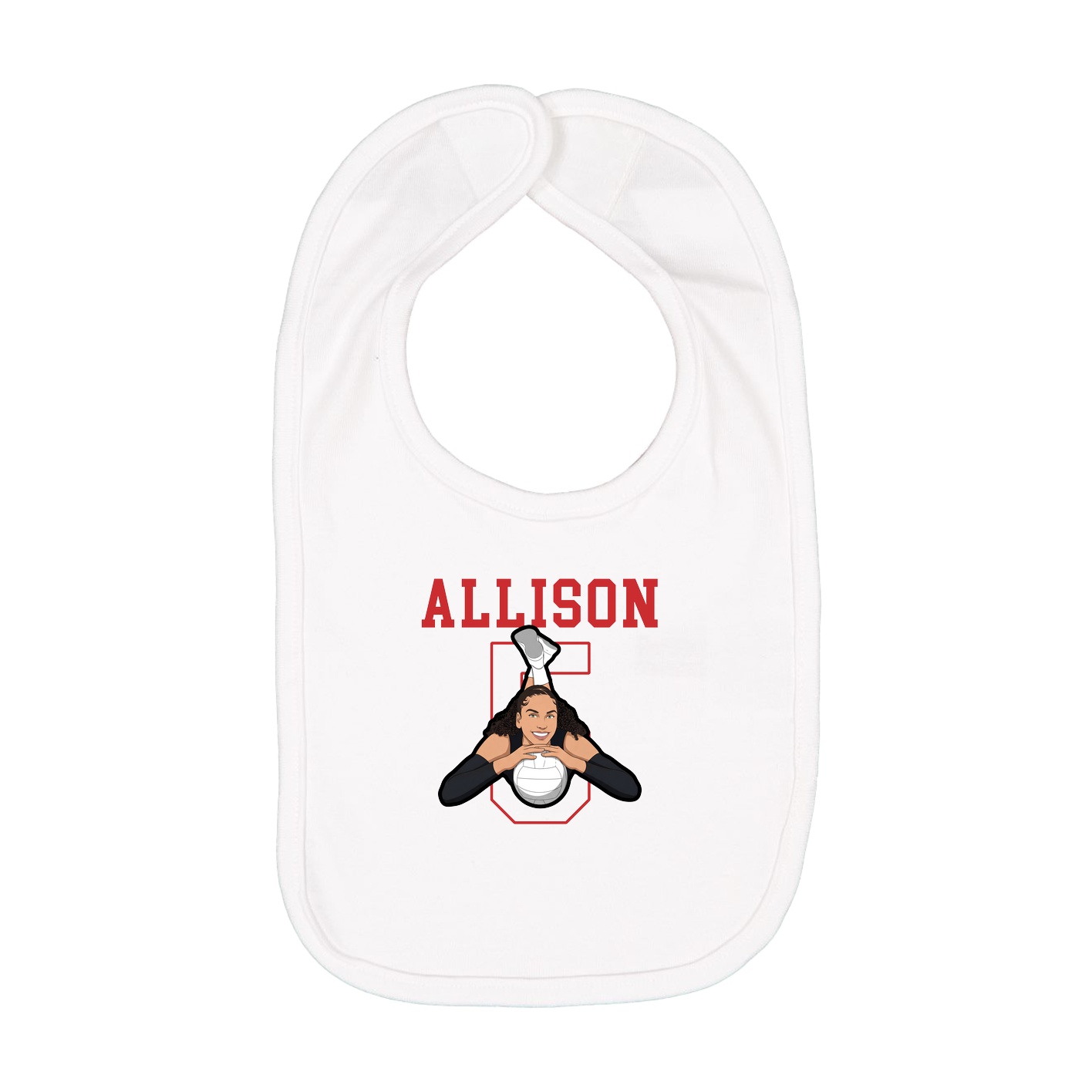 Infant Bib — Shirsey in White