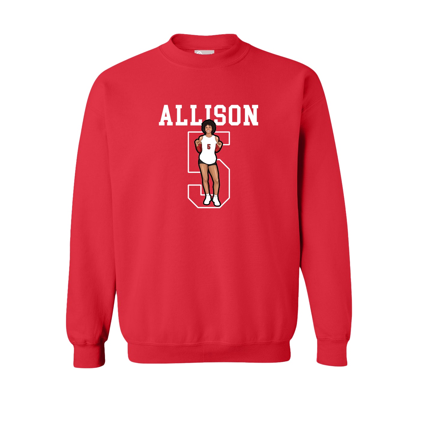 Fleece Crew — Shirsey in Red