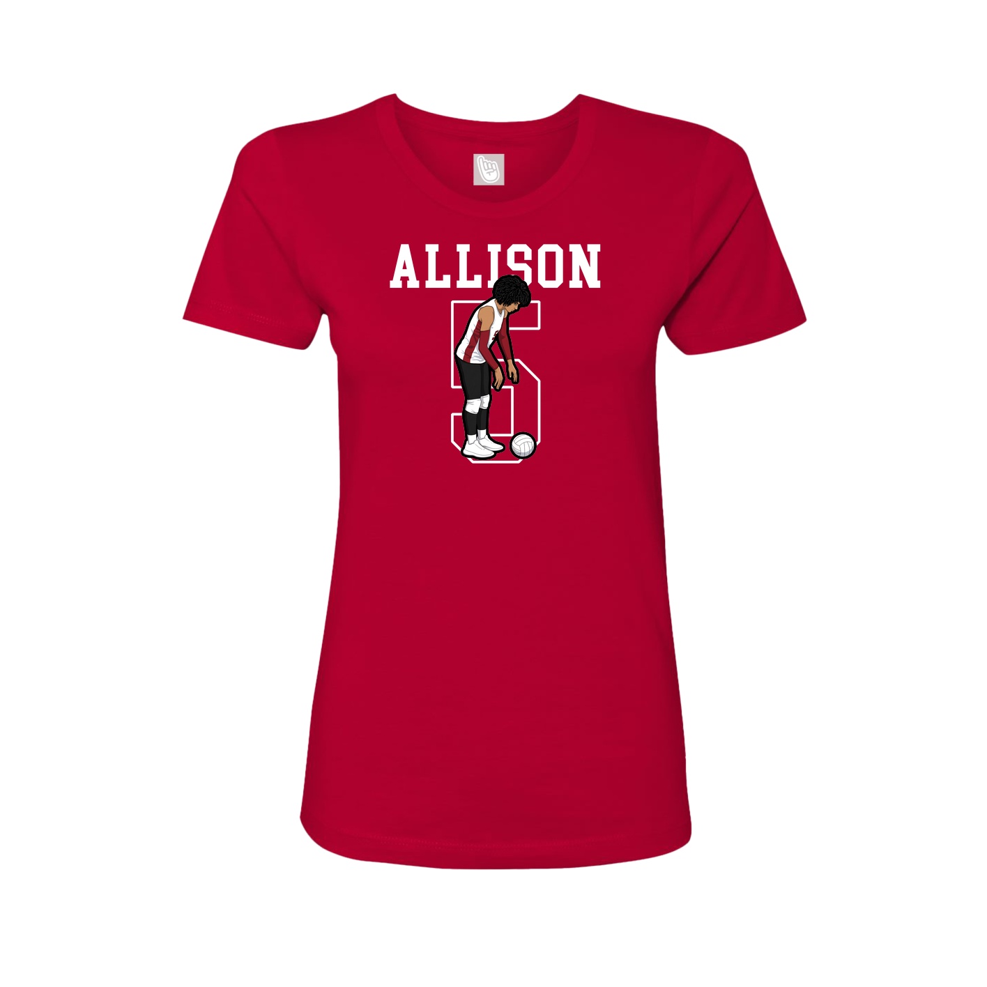 Fitted Women's Tee — Shirsey in Red