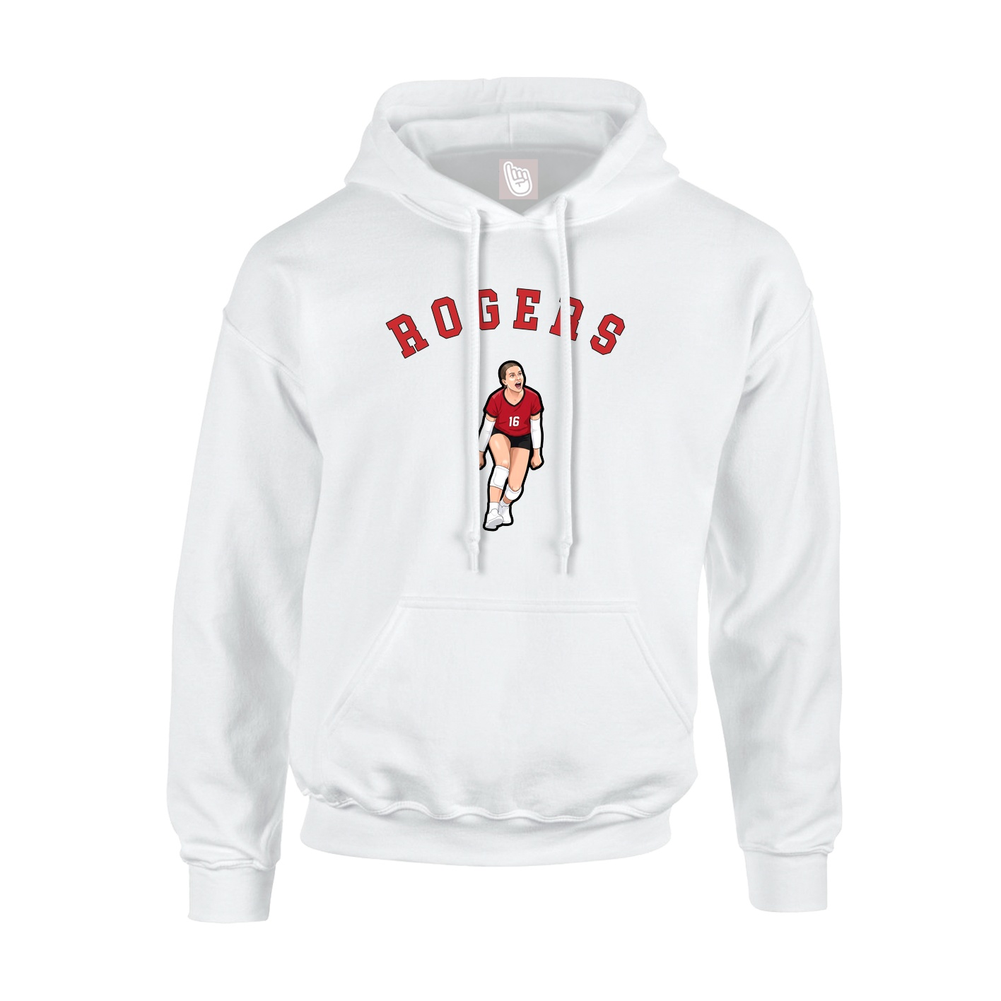 Hoodie — Shirsey Arch in White