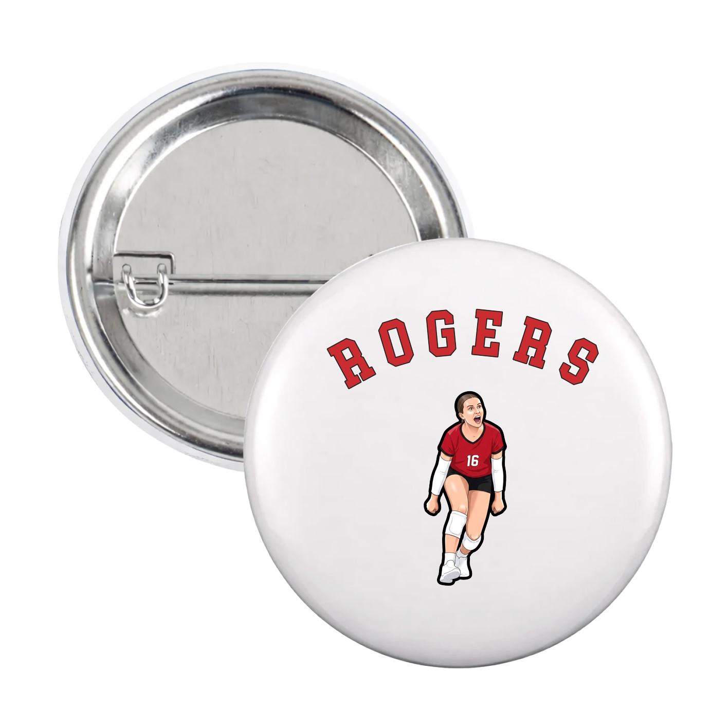 Game Day Button — Shirsey Arch in White