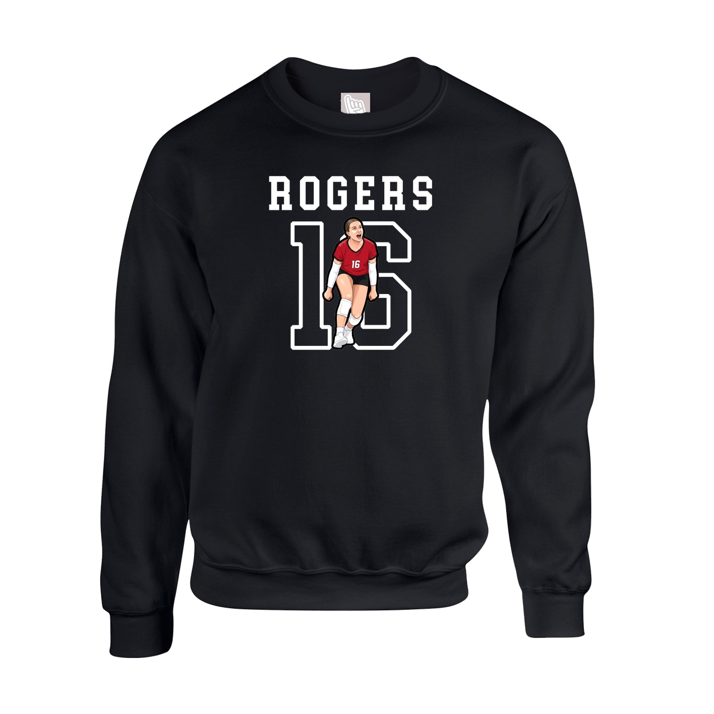 Fleece Crew — Shirsey in Black