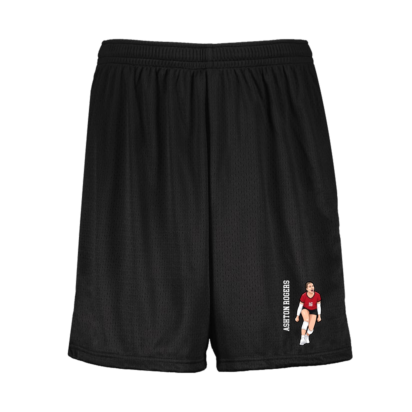 Shorts — Name Vertical in Black
