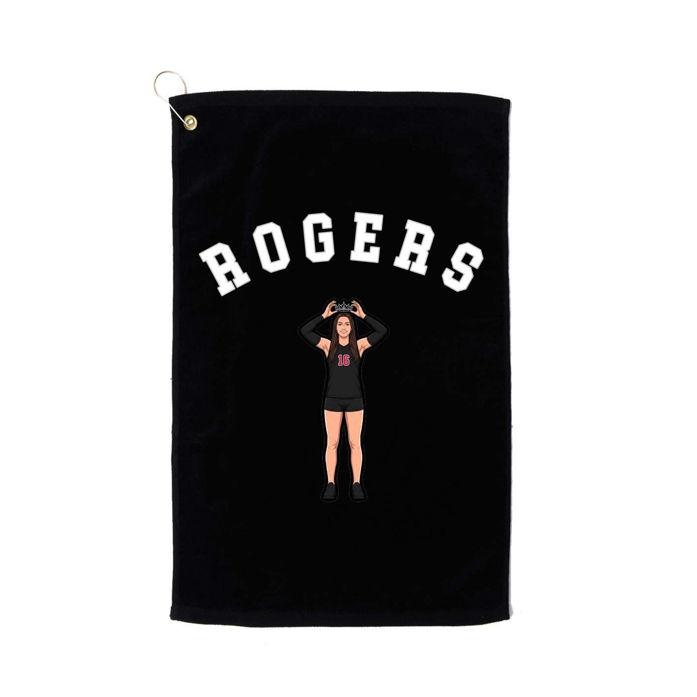 Golf Towel — Shirsey Arch in Black
