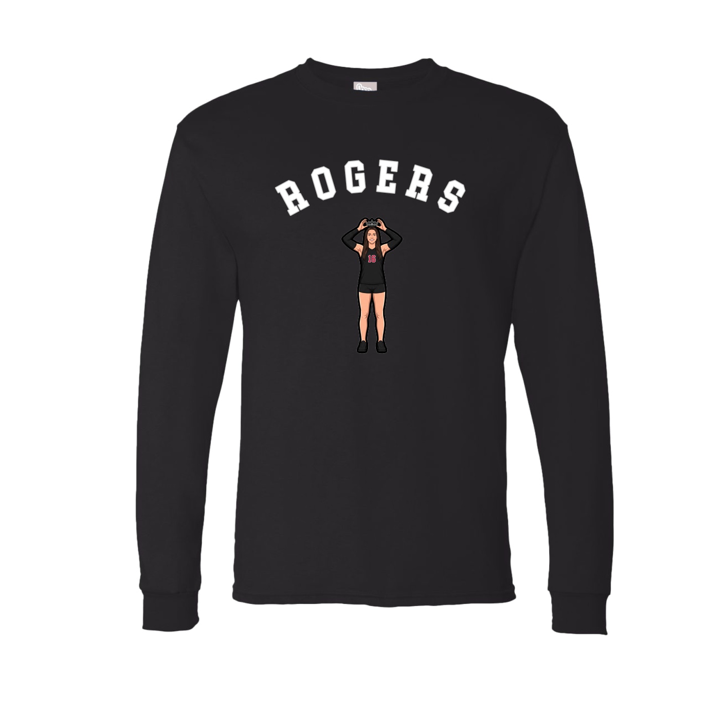 Long Sleeve Tee — Shirsey Arch in Black
