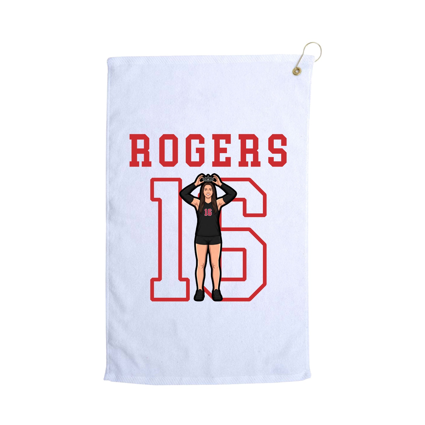 Golf Towel — Shirsey in White