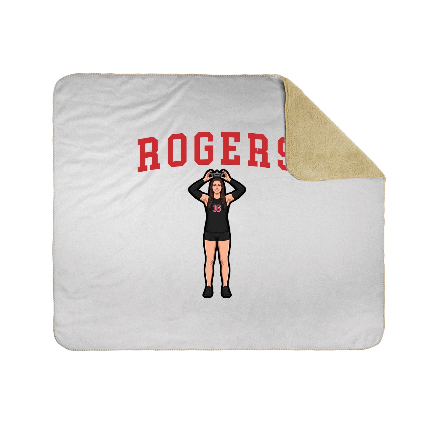 Throw Blanket — Shirsey in White