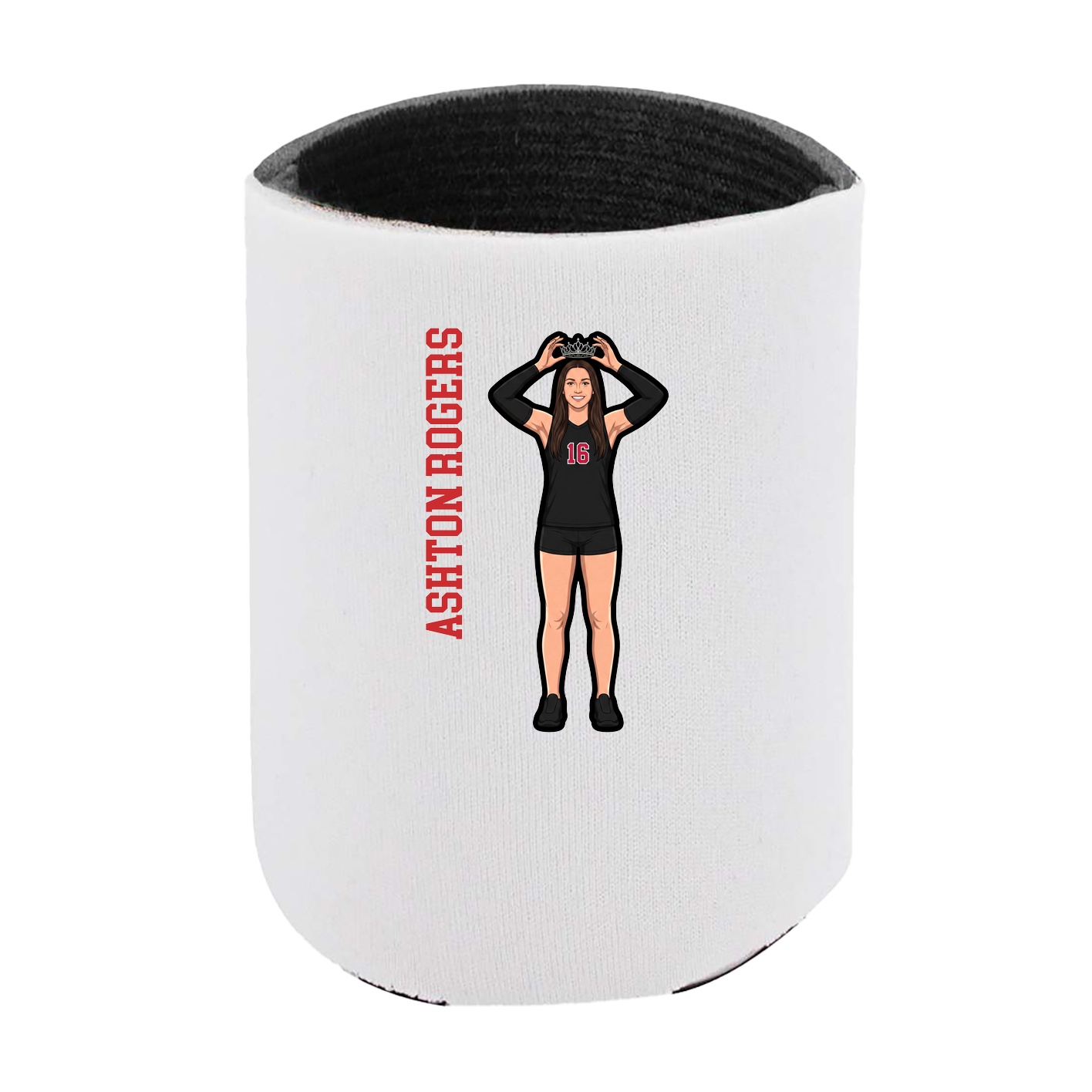 Can Holder — Name Vertical in White