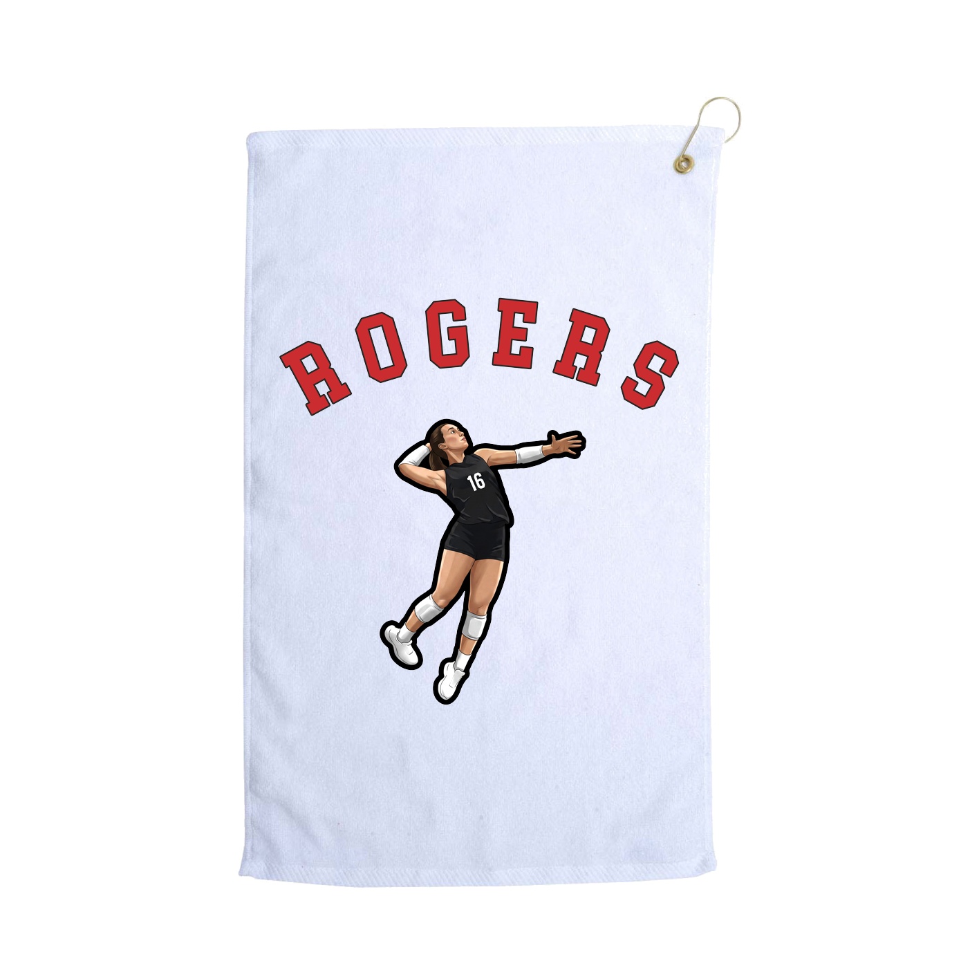 Golf Towel — Shirsey Arch in White