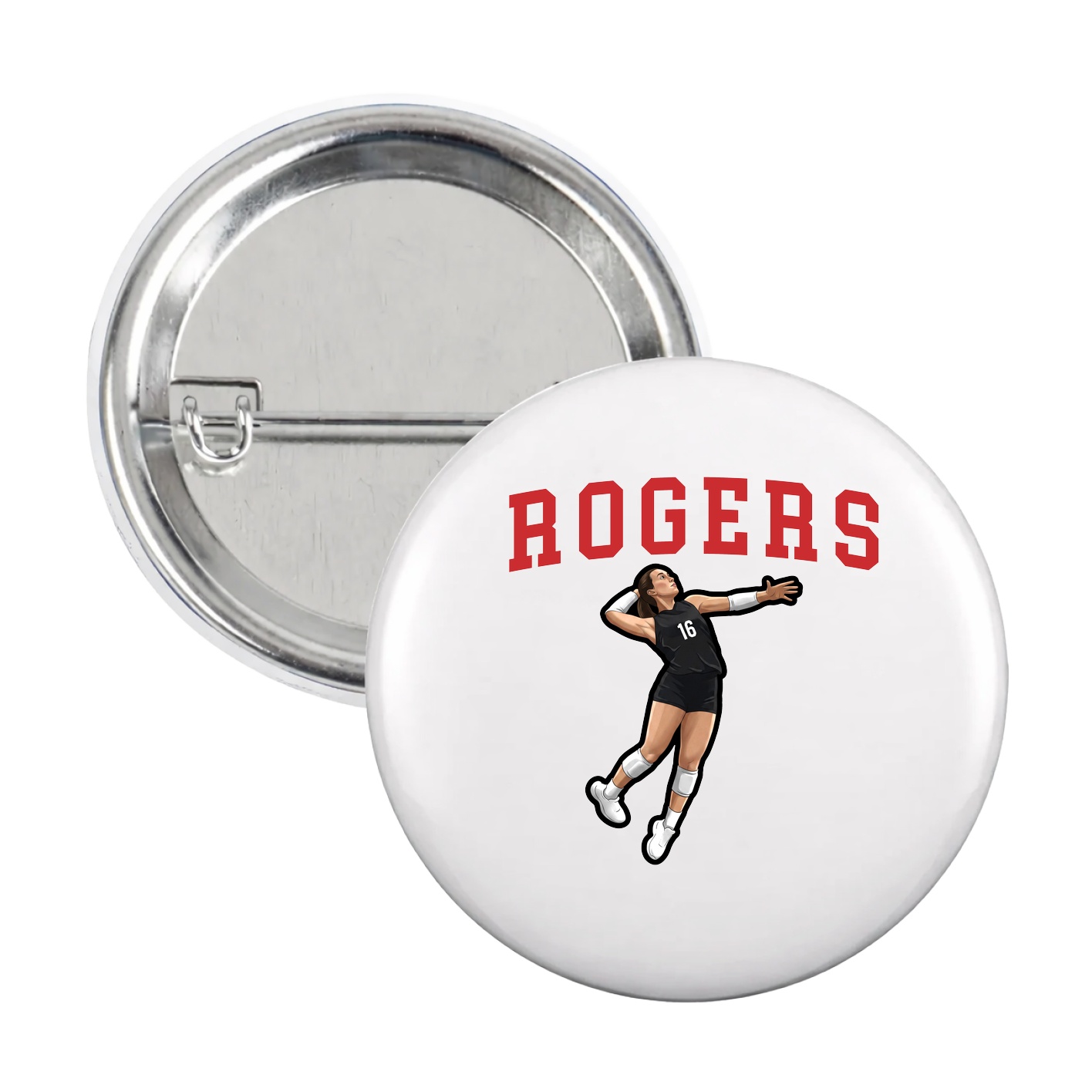 Game Day Button — Shirsey in White